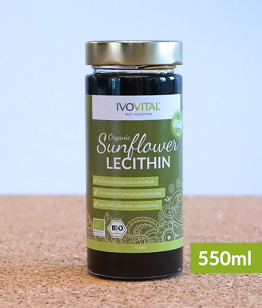 Organic sunflower lecithin, fluid • IVOVITAL Lecithin Shop Buy